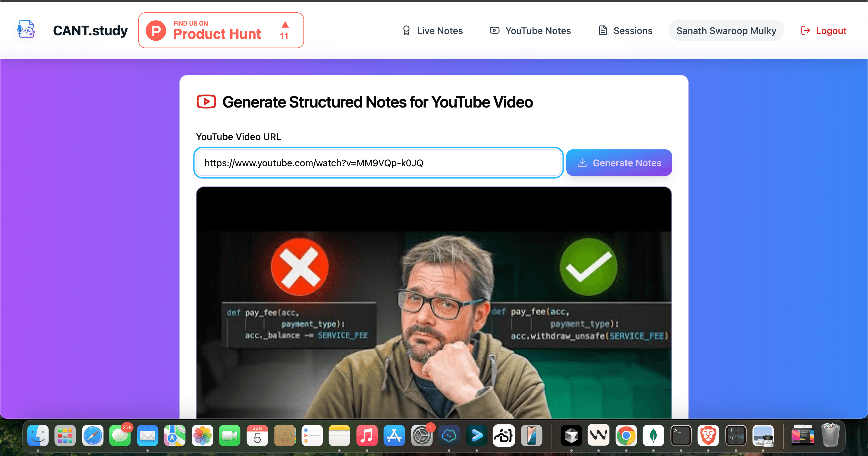 Big Update: CANT.study Now Supports YouTube Videos!